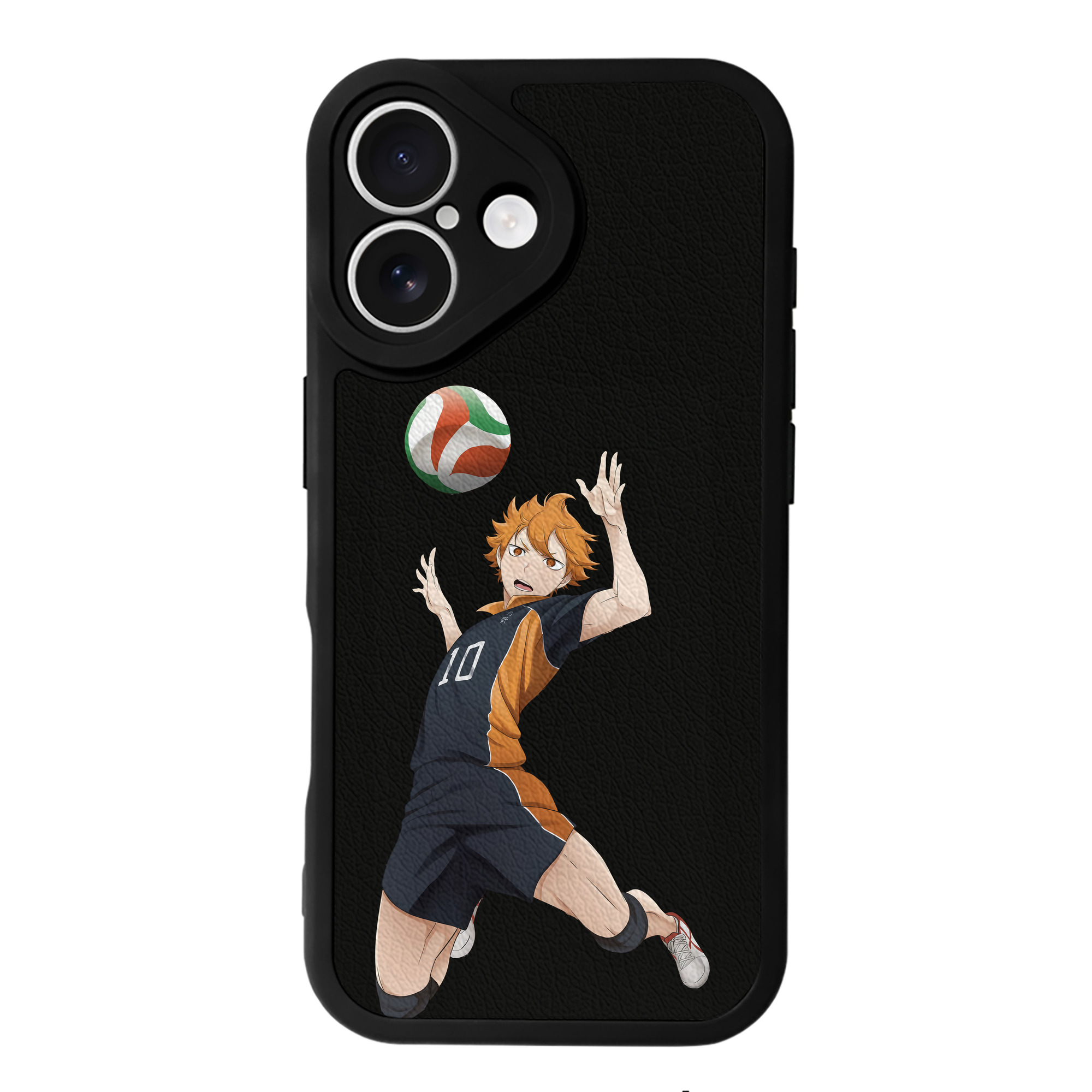 （画像用） ハイキュー!! Haikyu!! 【iPhone 16シリーズ対応】シリコンスマホケース（レザー調） 材質：シリコン